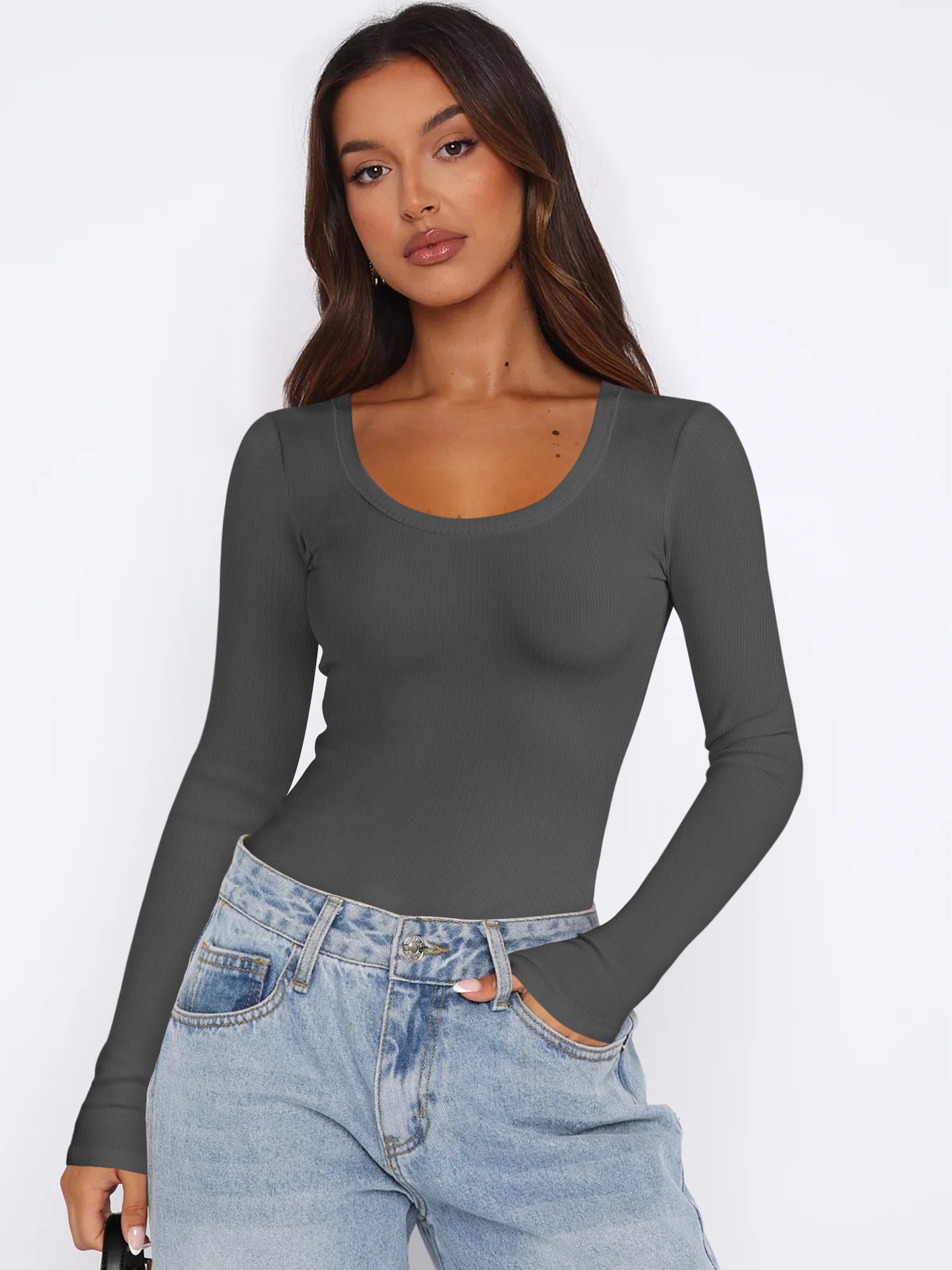 Damen Langarmshirt Elegant Modern Style