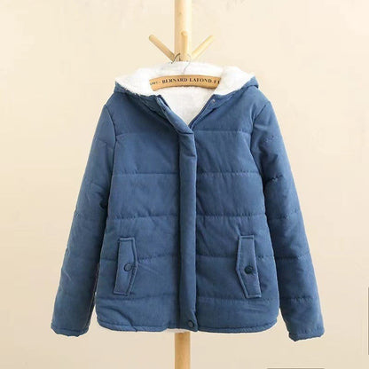 Damen Winterjacke Steppjacke Warm Kapuze