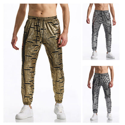 Herren Jogginghose Elegant Metallic Design - IdealeKleiden