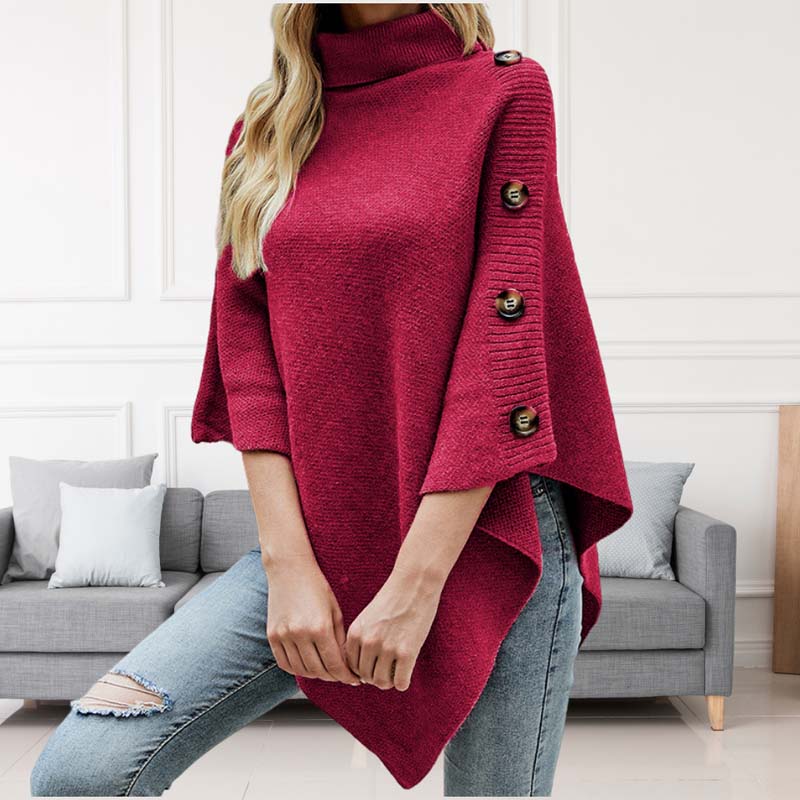 Eleganter Strickpullover Einfarbig Zeitlos