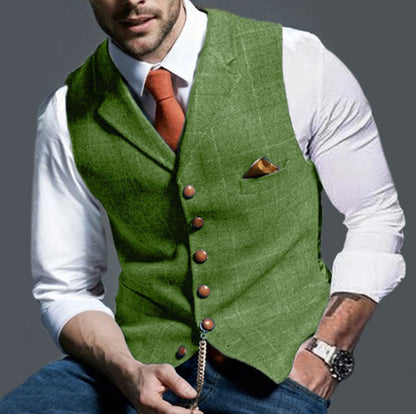 Herren Weste Elegant Slim Fit Stilvoll