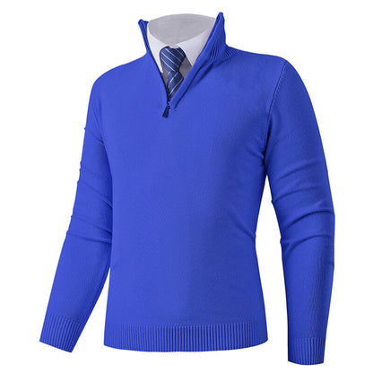 Herren Strickpullover Modern Reißverschluss Elastisch