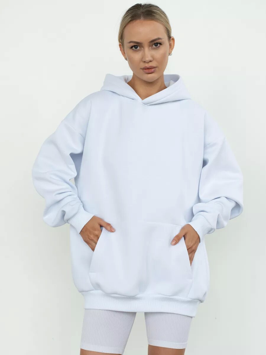 Großer Damen Hoodie Kuschelig Weich Mit Kängurutasche