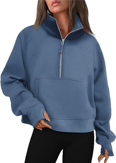 Damen Sweat Pullover Kapuze Kängurutasche Bequem