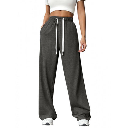 Damen Freizeithose Bequem Elastisch Weites Bein
