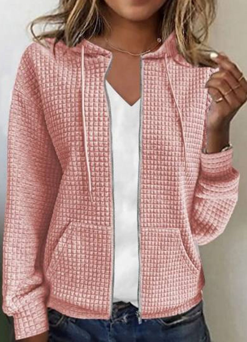 Stylische Freizeitjacke Mit Tasche Einfarbig