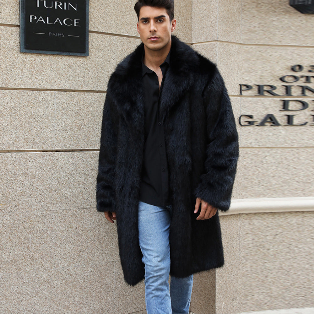 Herren Luxus Felljacke Elegantes Design