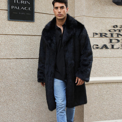Herren Luxus Felljacke Elegantes Design