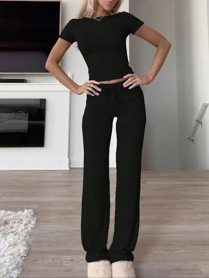 Damen Lounge Set Figurbetonter Style Bequem