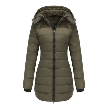 Damen Pufferjacke Gefüttert Warm Isoliert