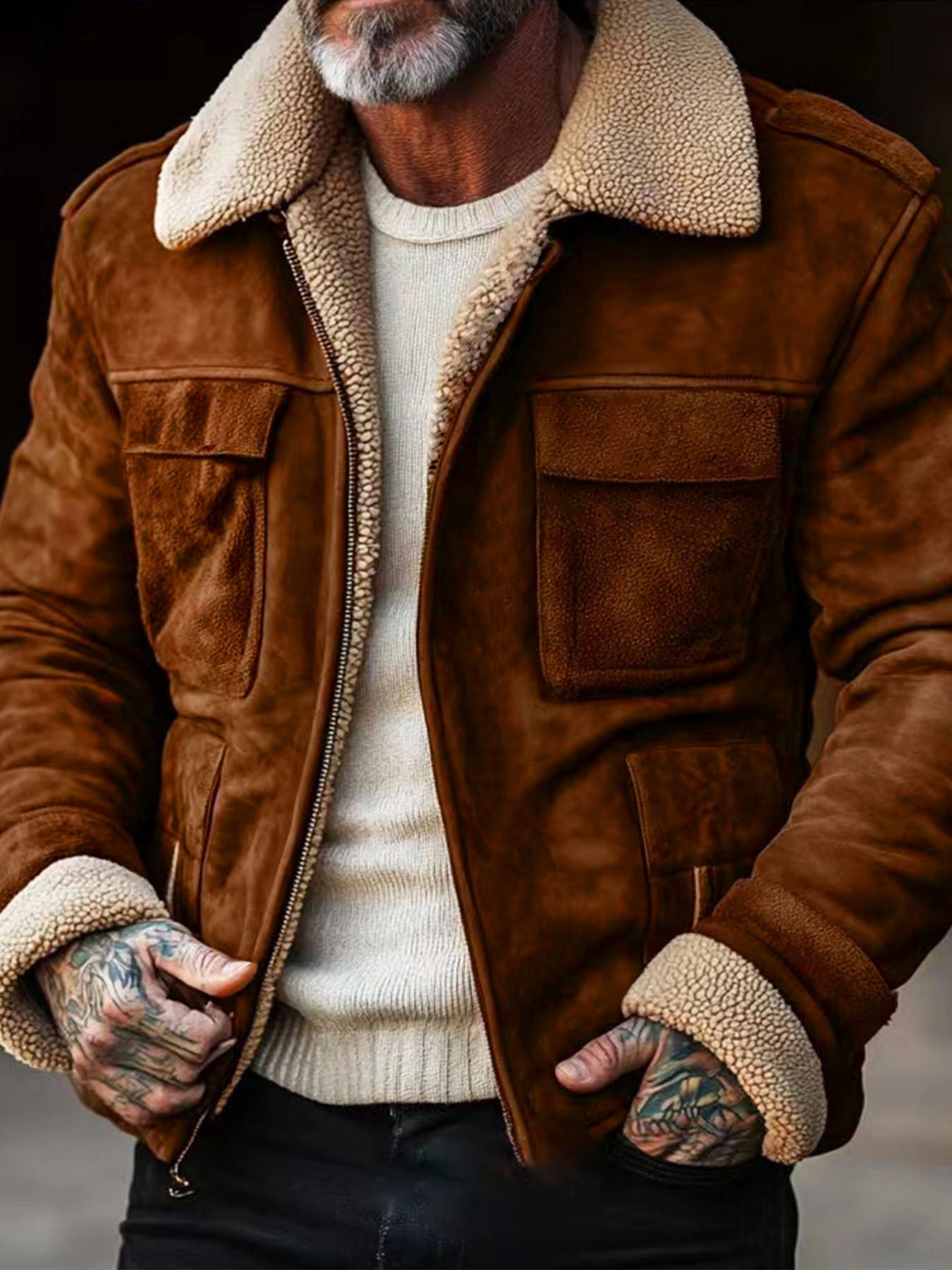 Herren Winterjacke Stylish Warm Isoliert