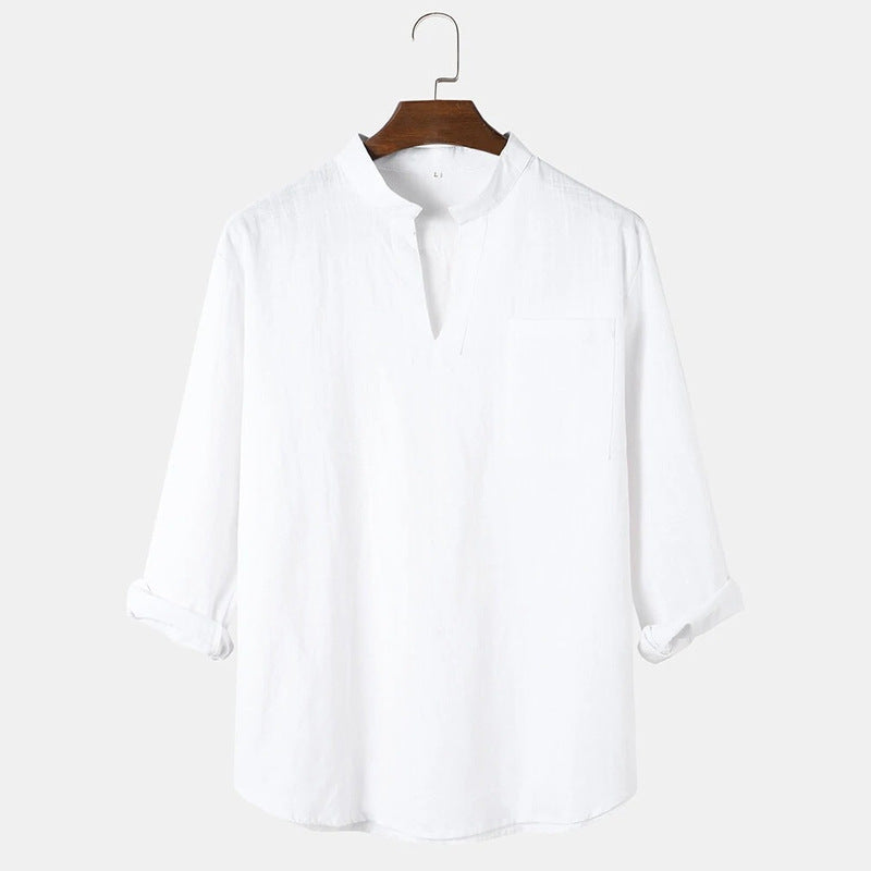 Damen Leinenbluse Sommer Chic