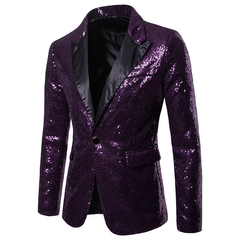 Herren Blazer Pailletten Luxus Design Elegant