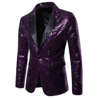 Herren Blazer Pailletten Luxus Design Elegant