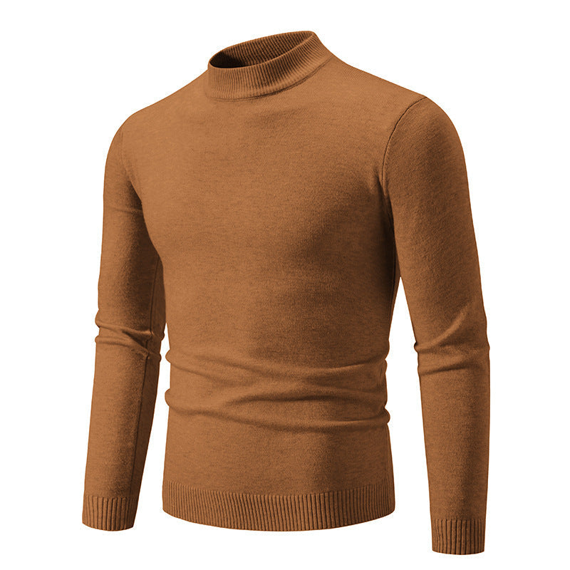 Herren Rollkragenpullover Modern Fein Strick