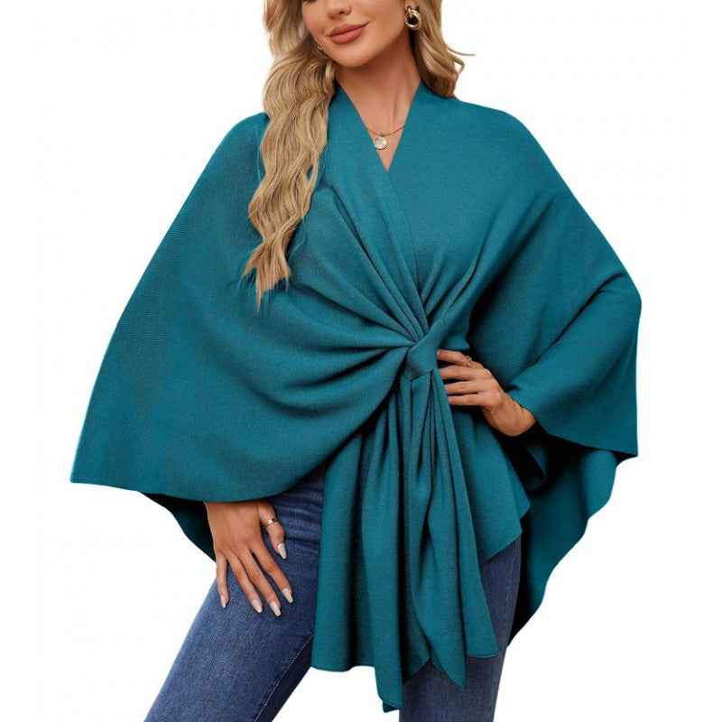 Damen Wickelmantel Modern Chic Elegantes Design
