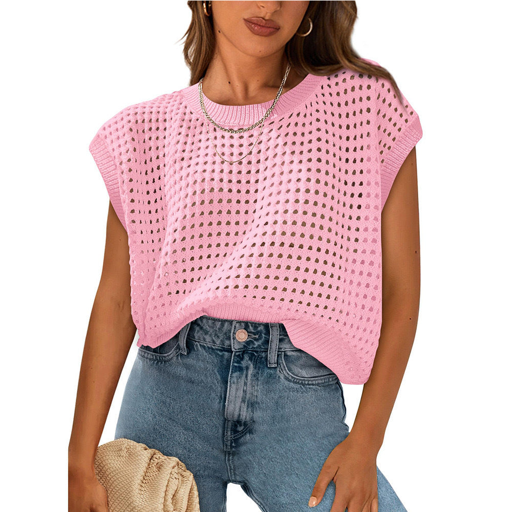 Damen Stricktop Lässig Luftig Sommer