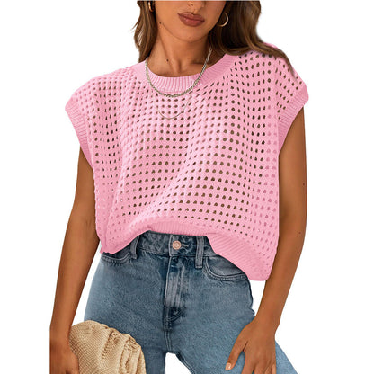 Damen Stricktop Lässig Luftig Sommer