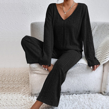 Damen Pyjama Jacke Baumwolle Elegant V-Ausschnitt - IdealeKleiden
