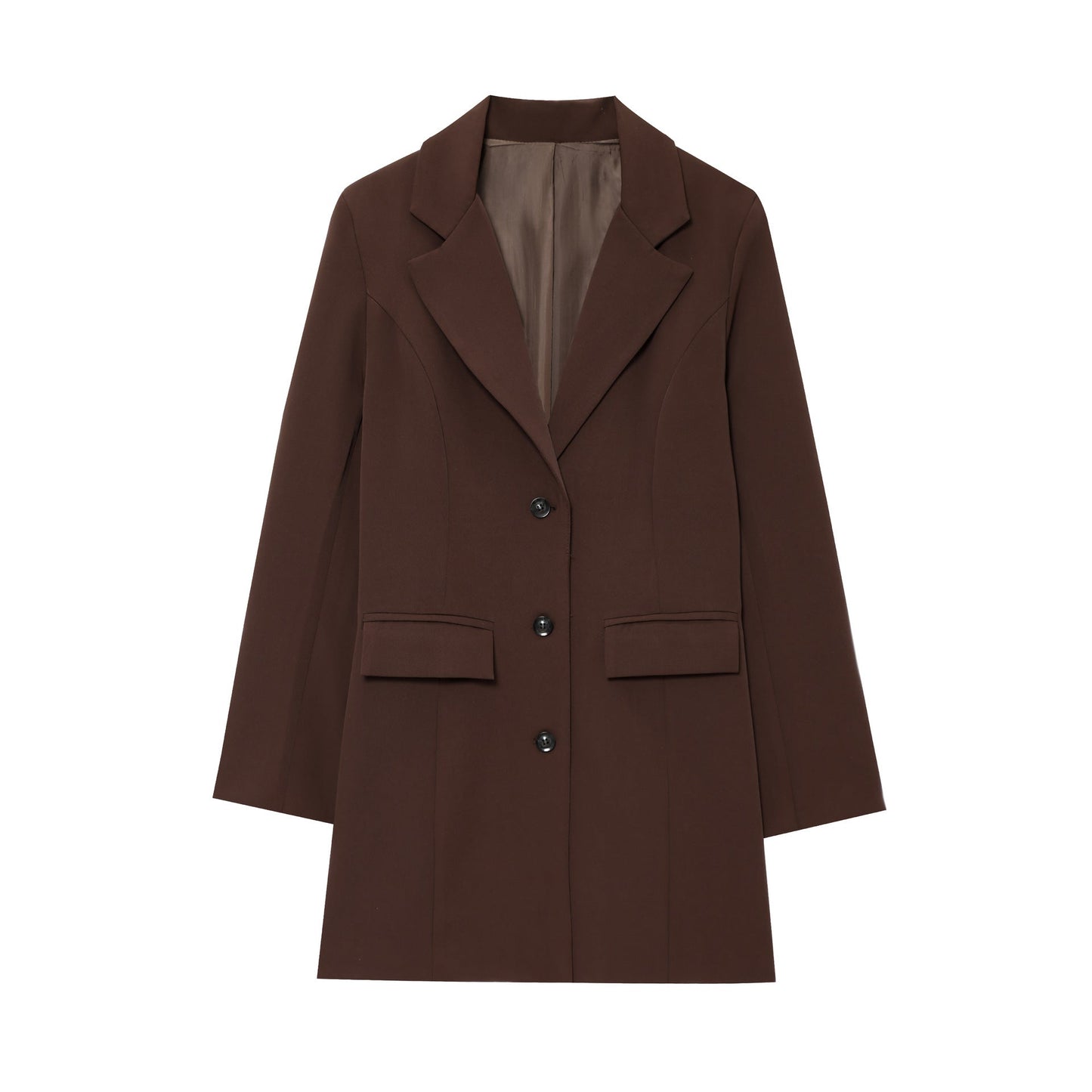 Damen Blazer Elegant Tailliert Slim Fit