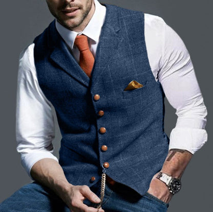 Herren Weste Elegant Slim Fit Stilvoll