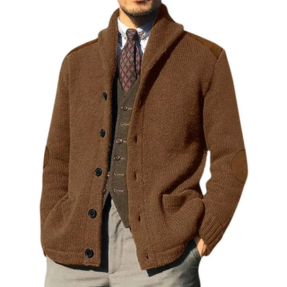 Herren Strickjacke Elegantes Design Klassischer Stil