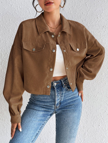 Frauen Vintage Jacke Elegant Retro Look