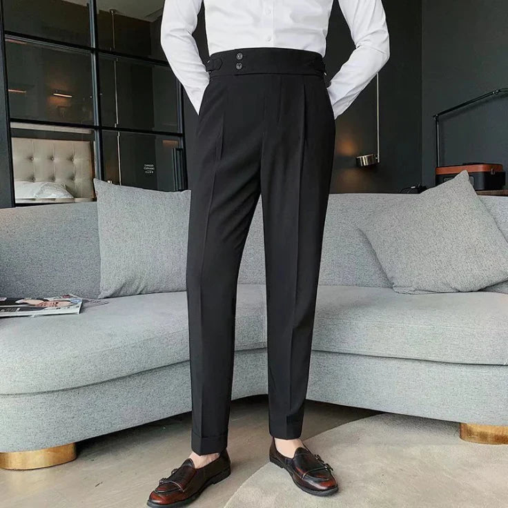 Herren-Hose Hochtaillierend Komfortabel
