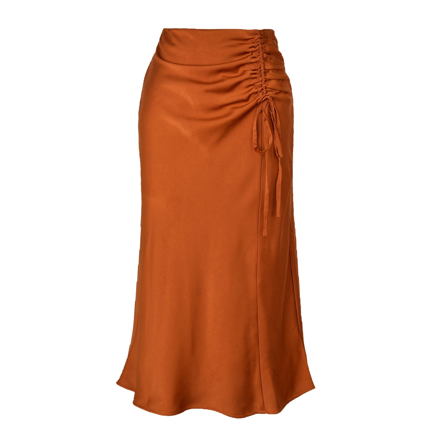 Damen Midirock Elegant Raffte Details