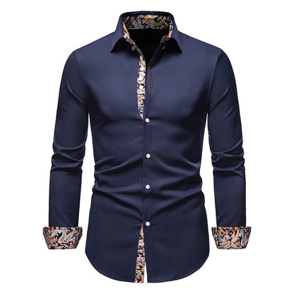 Herren Hemd Paisley Muster Exklusiv Modern