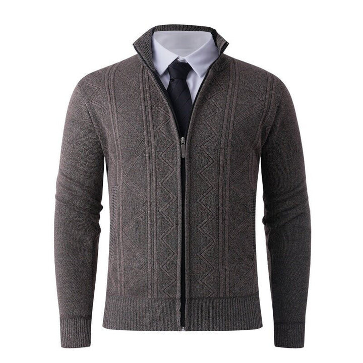 Herren Strickjacke Modern Elegant Zipper Design