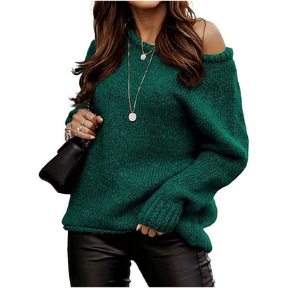 Damen Off-Shoulder Pullover Elegantes Design