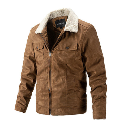 Herren Winterjacke Kunstfellkragen Praktisch