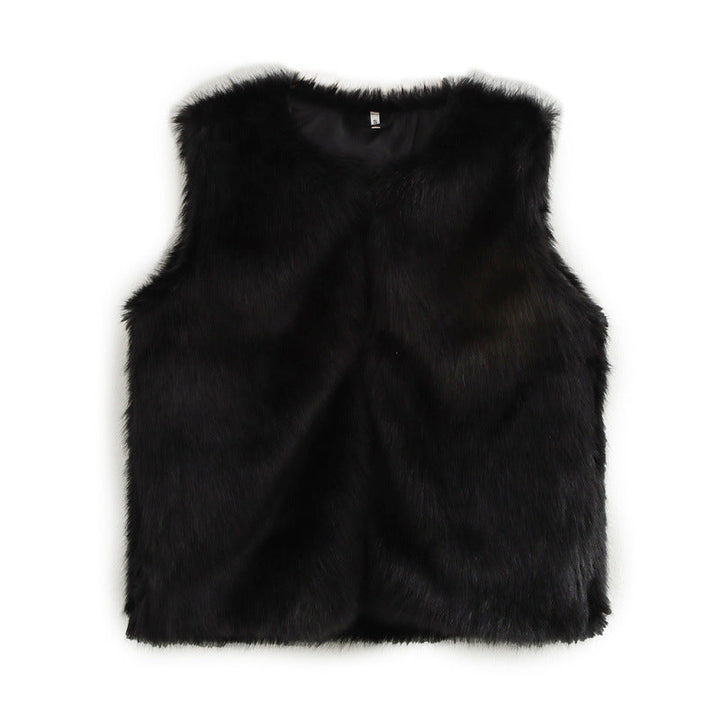 Weiche Damenweste Kunstfell Elegant Damenjacke