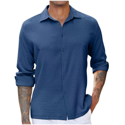 Herren Langarmhemd Elegantes Design