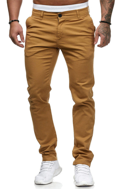 Herren SlimFit Chino Hosen Elegant Bequem