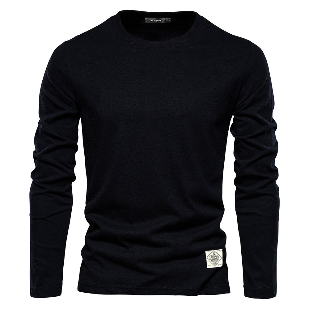 Herren Langarm T-Shirt Baumwolle Modern Fit