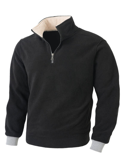 Herren Fleece Jacke Warm Halblang