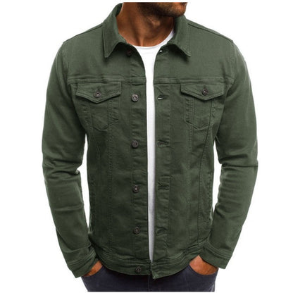 Herren Denim-Jacke Klassisch Schnitt Praktisch