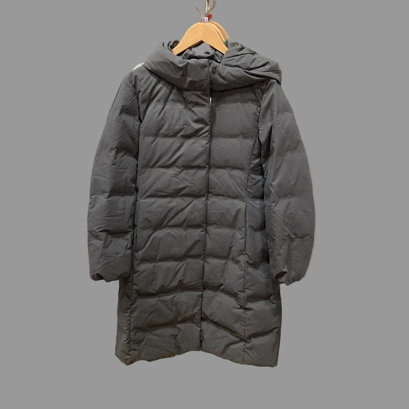 Warme Damenwinterjacke Langarm Mantel Mit Innenfutter