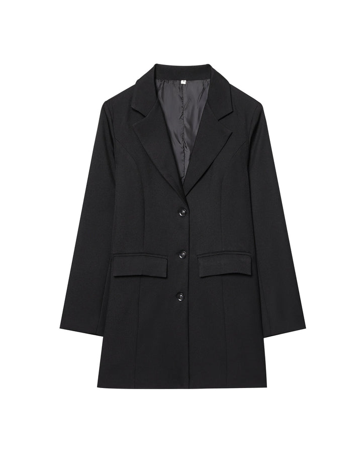 Damen Blazer Elegant Tailliert Slim Fit