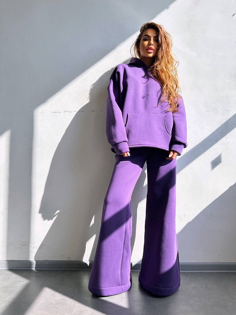 Damen Hoodie Oversized & Weite Jogginghose Set
