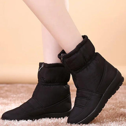 Damen Stiefeletten Schnee Winterwarm