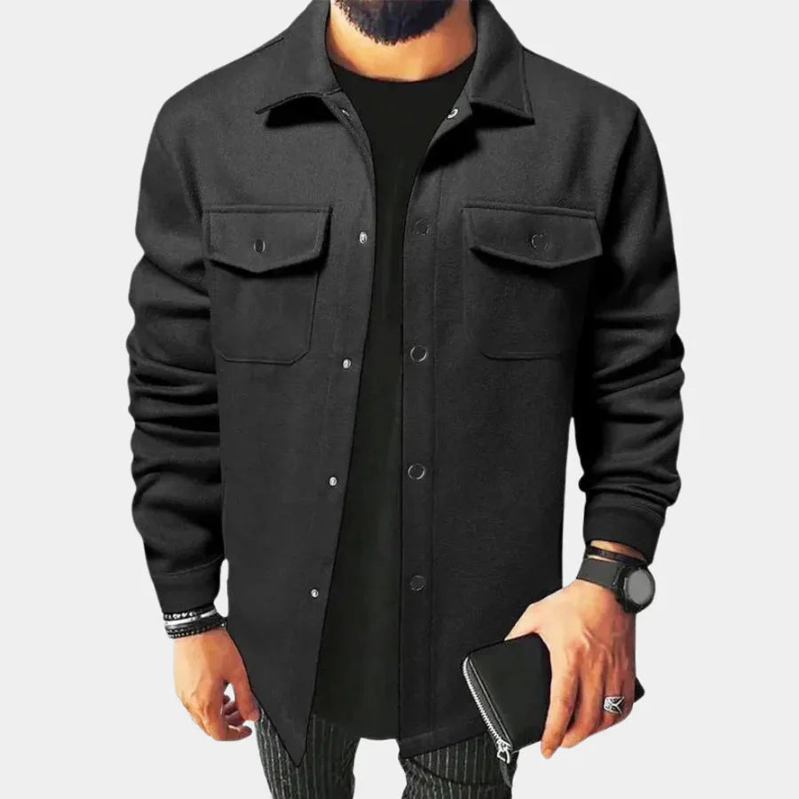 Herren Oberhemd Langarm Modern Button-Down
