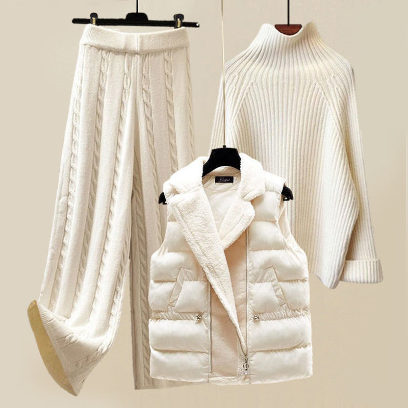 Damen Winter Outfit - Warme Daunenjacke Set