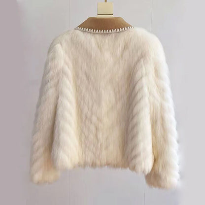 Kuscheliger Damenmantel Vintage Style Klein - IdealeKleiden