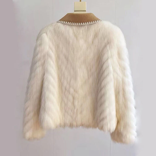 Kuscheliger Damenmantel Vintage Style Klein - IdealeKleiden