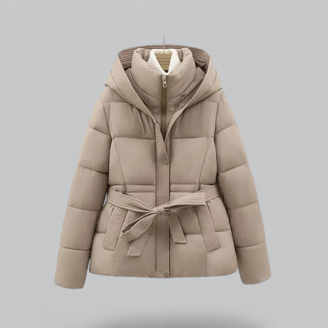 Warme Pufferjacke Damen Stilvoll Isoliert