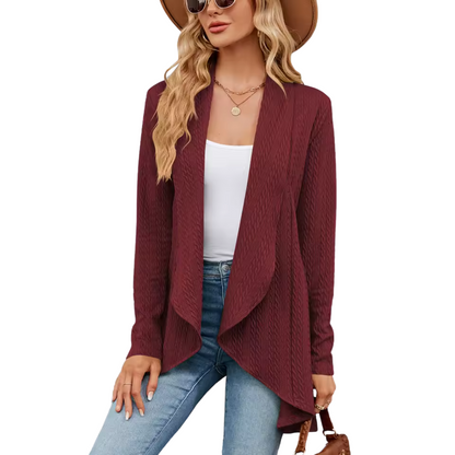 Damen Cardigan Langarm Herbst Chic