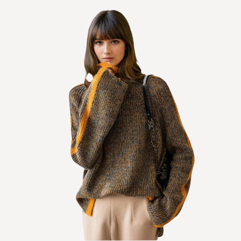 Eleganter Damen Rollkragen Pullover Weich - IdealeKleiden